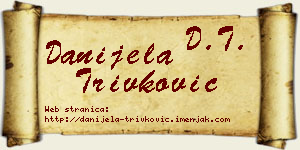 Danijela Trivković vizit kartica